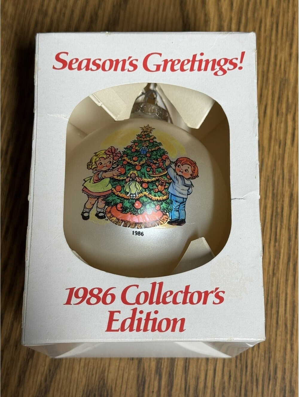VINTAGE 1986 Campbell's Soup Kids Christmas Ornament Collectors Edition